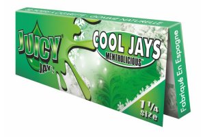 Juicy Jay's ochucené krátké papírky, Cool Menthol, 32ks/bal.